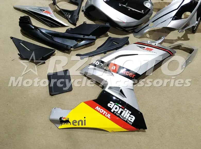 4 подарки ABS Инжекционный обтекатель комплект подходит для Aprilia RS125 06 07 08 09 10 11 RS4 RSV 125 2006 2011 Обтекатели Серебряный набор