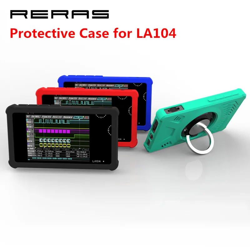 

Silicone Protective Case Cover for MINI LA104 Digital Logic Analyzer Portable Storage Bag with Ring Holder for MINI DSO Nano New