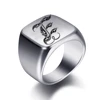 91372-83a4e6.jpg Bagues personnalisées à graver initiale pour hommes, chevalière masculine en acier inoxydable, bijoux vierges, bande, ton argent poli, taille américaine