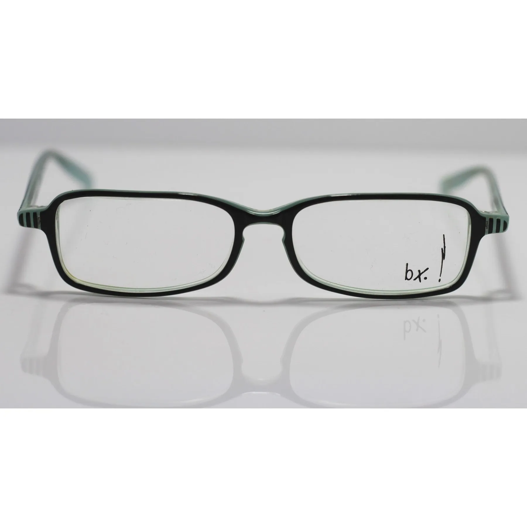

Unisex Reading Glasses Frame X-513 Green Rectangle Frame Demo Glass
