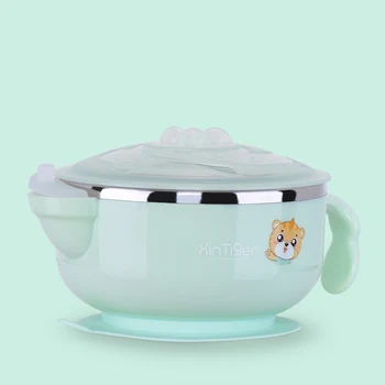 

304 Stainless Steel Baby Bowl Suction Thermal Toddler Children Tableware Dinnerware Kids Safety Feeding Sucker Dishes Servies