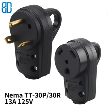 

Nema TT-30P To Nema TT-30R Anti-drop Industrial Groungding Locking Plugre Connector Plug Socket with Handle Power Cable Cord