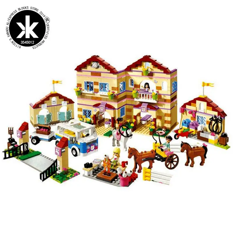 

Legoing Friend Princess Series Figures Brick Toy Summer Riding Camp Building Blocks Girl Educational Kids Toys For Children Gift