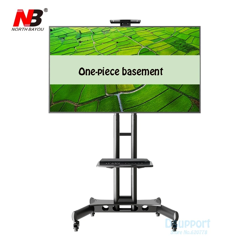Супер качество NBUS60-SZ 3"-65" светодиодный ЖК-тележка для телевизора плоская панель плазменная подставка на колесиках для телевизора подставка с лотком и полка AV