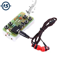 

DIY Kit FM Stereo Radio Module w/ Headset Adjustable 76-108MHz YFM-2 Wireless Receiver DC 3V for Soldering Practice Electronics