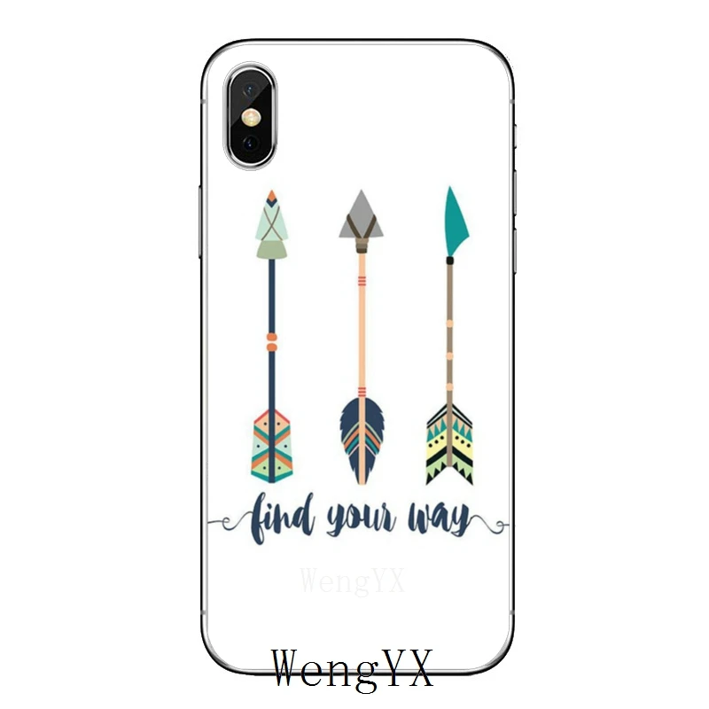 Бохо Вестерн Teepee стрелы перья для iPhone 11 pro XR X XS Max 8 7 6s plus SE 5s 5c iPod Touch 5 6 Чехол