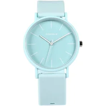 

The Round Minimalist Women Ultra Thin Watches Silicone Band Fashion Simple Design Quartz Watch Relogio Feminina