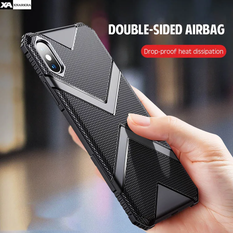

Airbag Silicone Shockproof Case For iPhone 11 Pro XS MAX XR X Anti-fall Protection Soft Edge Cover For iPhone XS MAX XR X Cases