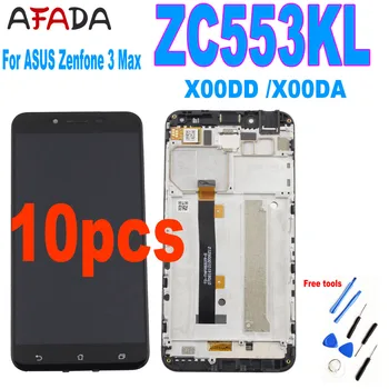 

10 PCS For Asus Zenfone 3 Max ZC553KL X00DD LCD Display Panel Touch Screen Sensor Assembly with Frame X00DA LCD