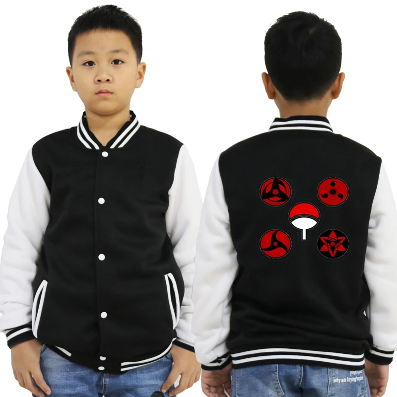 Новинка года; зимняя одежда; куртки с принтом Наруто для маленьких мальчиков и девочек; бейсбольная куртка для малышей; куртка для маленьких мальчиков; одежда с вырезом