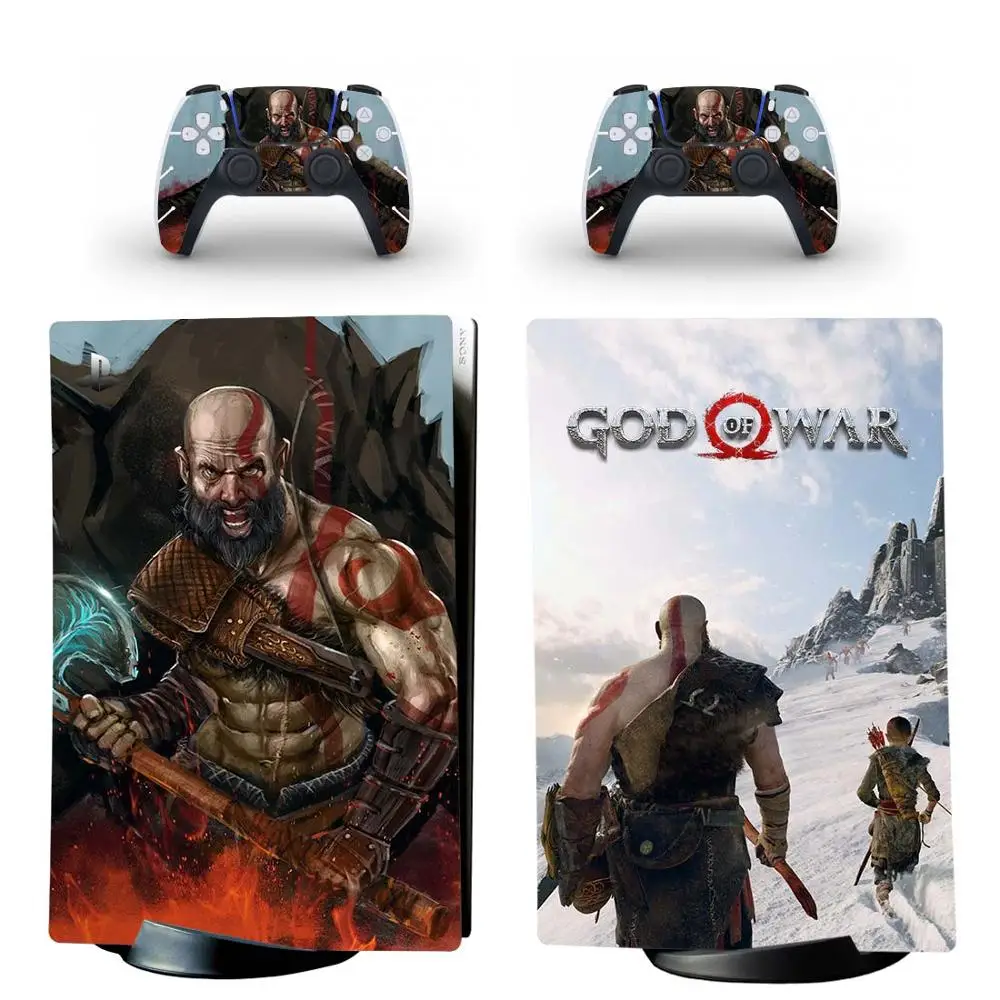 Adesivo Compatível PS5 Controle Playstation 5 Skin - God of War