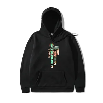 

Nieuwe Hot Billie Eilish Hoodie Mannen Zwarte Katoenen Hoodie Paar Billie Eilish Sweatshirt Eenvoudige Warm Houden Vrouwen/manne