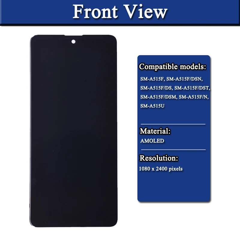 SUPER AMOLED  Display For Samsung Galaxy A51 LCD