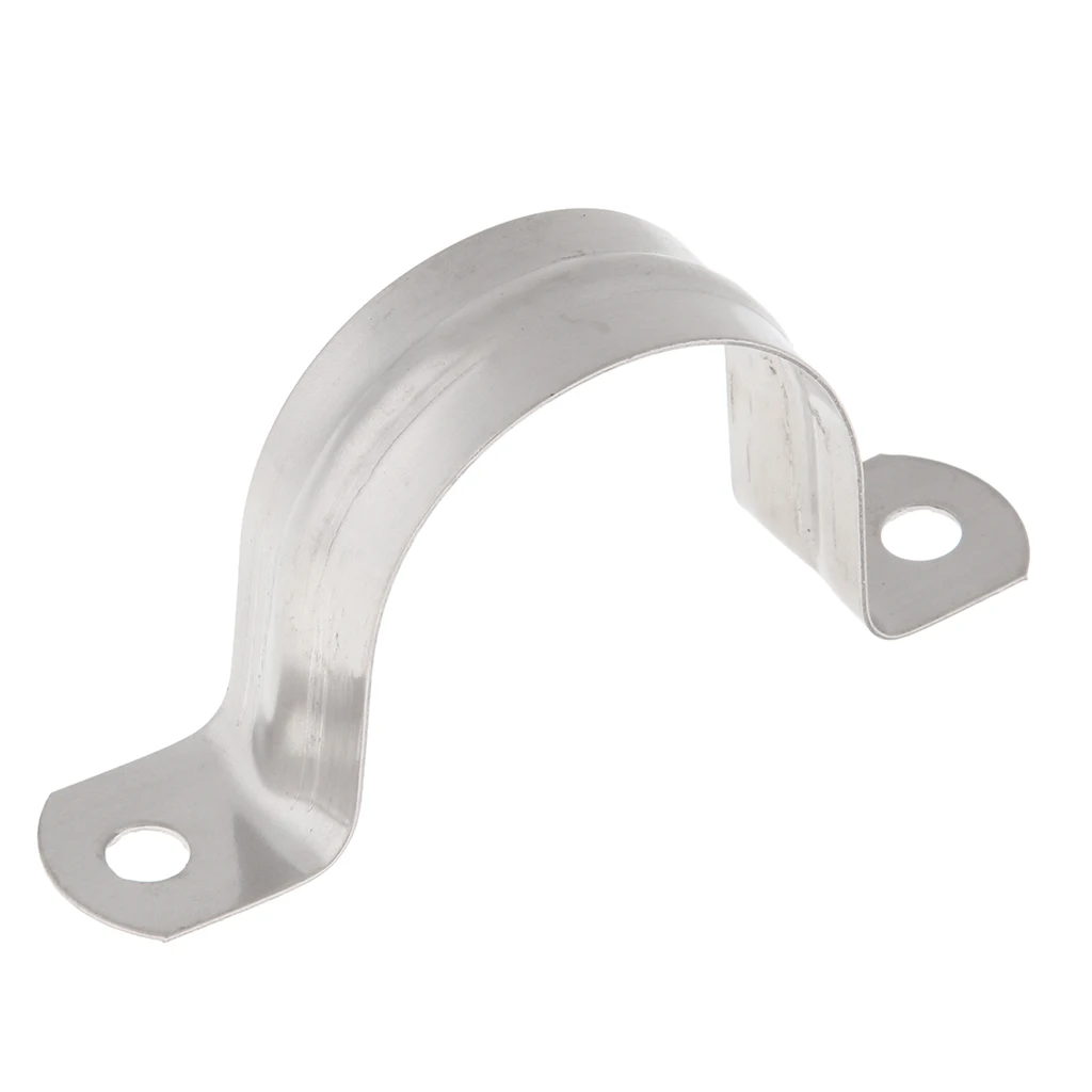 MagiDeal 2x Stainless Steel Saddle Clip Clamp Stormwater Pipe Downpipe 40mm