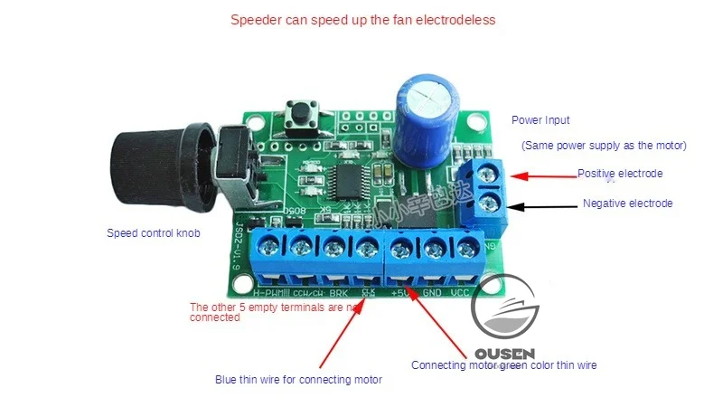 regulacao de velocidade pwm 18v 24v 350w 370w 420w 05