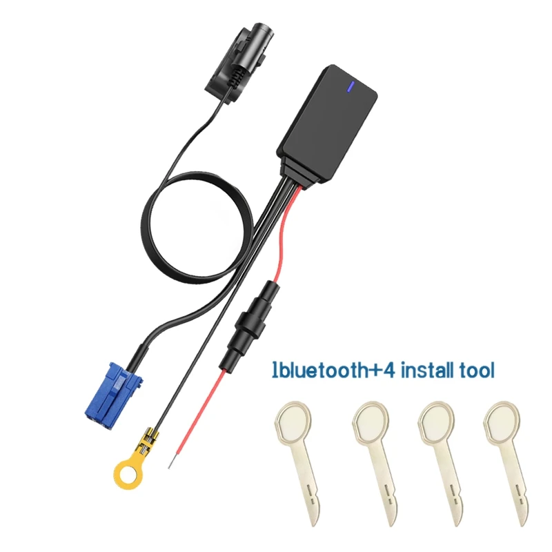 8Pin беспроводной громкой связи Bluetooth 5,0 Модуль Aux кабель ISO адаптер ключ аудио стерео Mp3 для Skoda Polo-EOS Golf Passat Toura