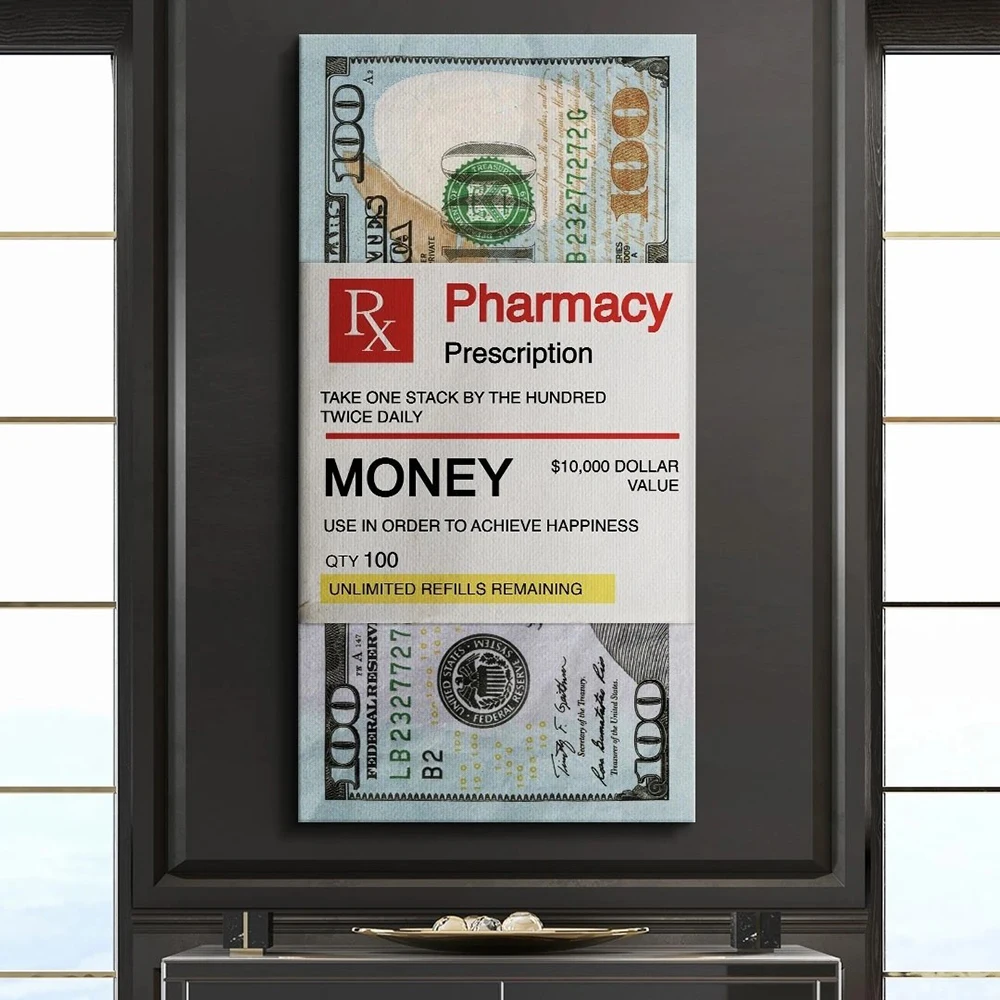 Dollar Poster Modular Pictures Bill Canvas HD Prints American Currency Paintings 1 Pcs Money Home Decorative Cash Wall Artwork | Дом и сад