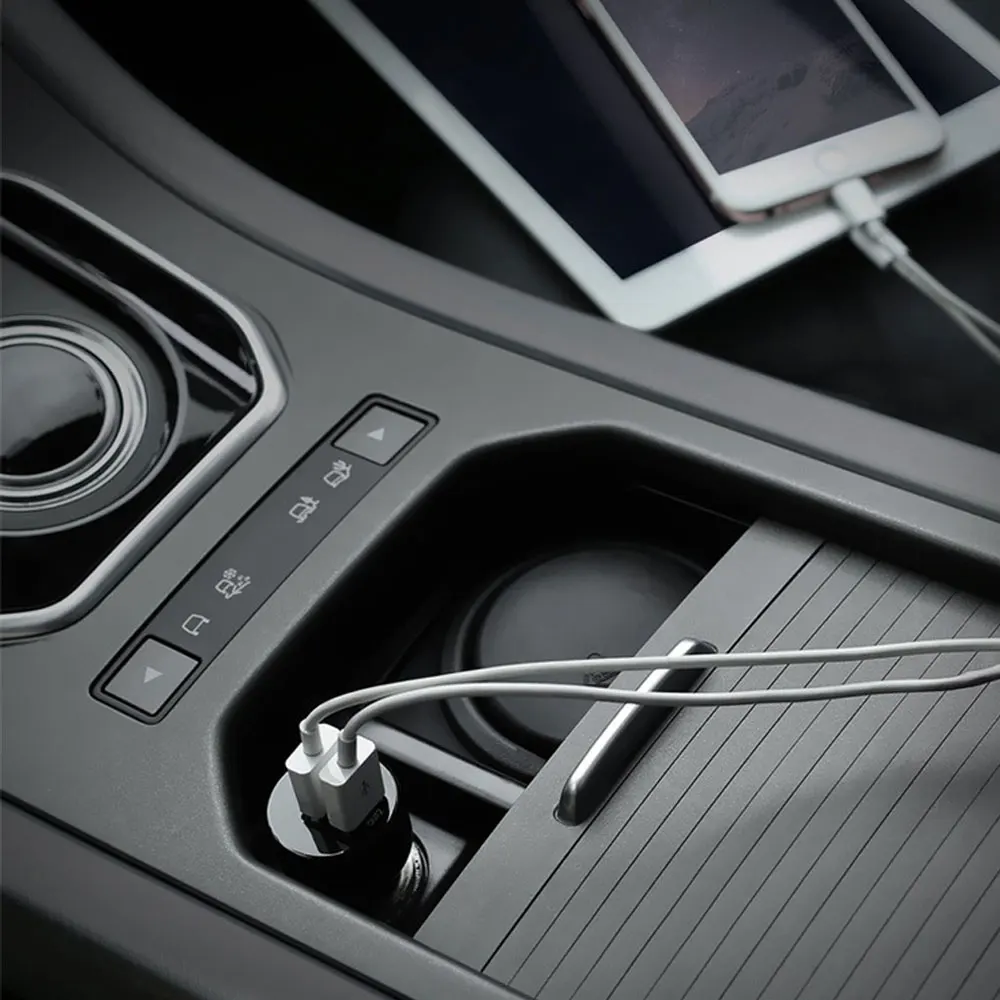 DSYCAR QC 3,0, универсальное USB Автомобильное зарядное устройство, мини зарядное устройство, быстрая зарядка, светодиодный дисплей для всех устройств, IOS, Android, телефонов, планшетов