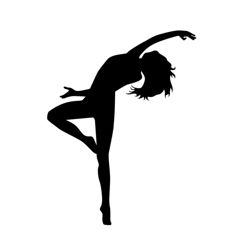 

Reflective Dancing Girl Car Stickers and Decals Cover Scratches Accessories for Rear Windshield Bumper Window Trunk KK14*11cm