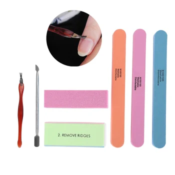 

Manicure Set Nail Polisher Nail Files Buffer Kit Dead Skin Pusher Cuticle Removal Nail Care Tool 4 Way Sand Block Dropshipping