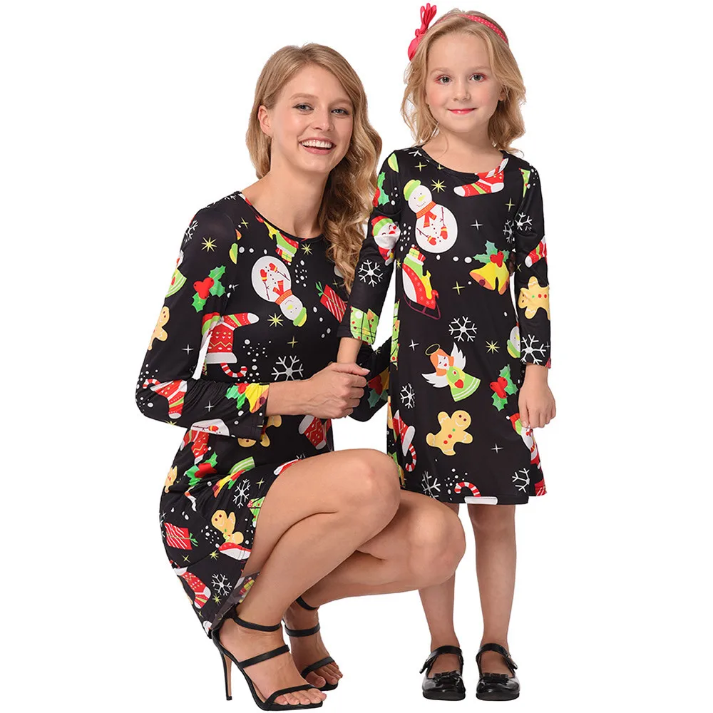 Одинаковые комплекты для семьи; Рождественский пижамный комплект; милые вечерние пижамы для взрослых и детей; Пижама с изображением оленя