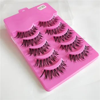 

Japanese-style Handmade False Eyelashes Eye End Lengthen Natural Densely Cross Realistic Makeup Beauty Extension Tools