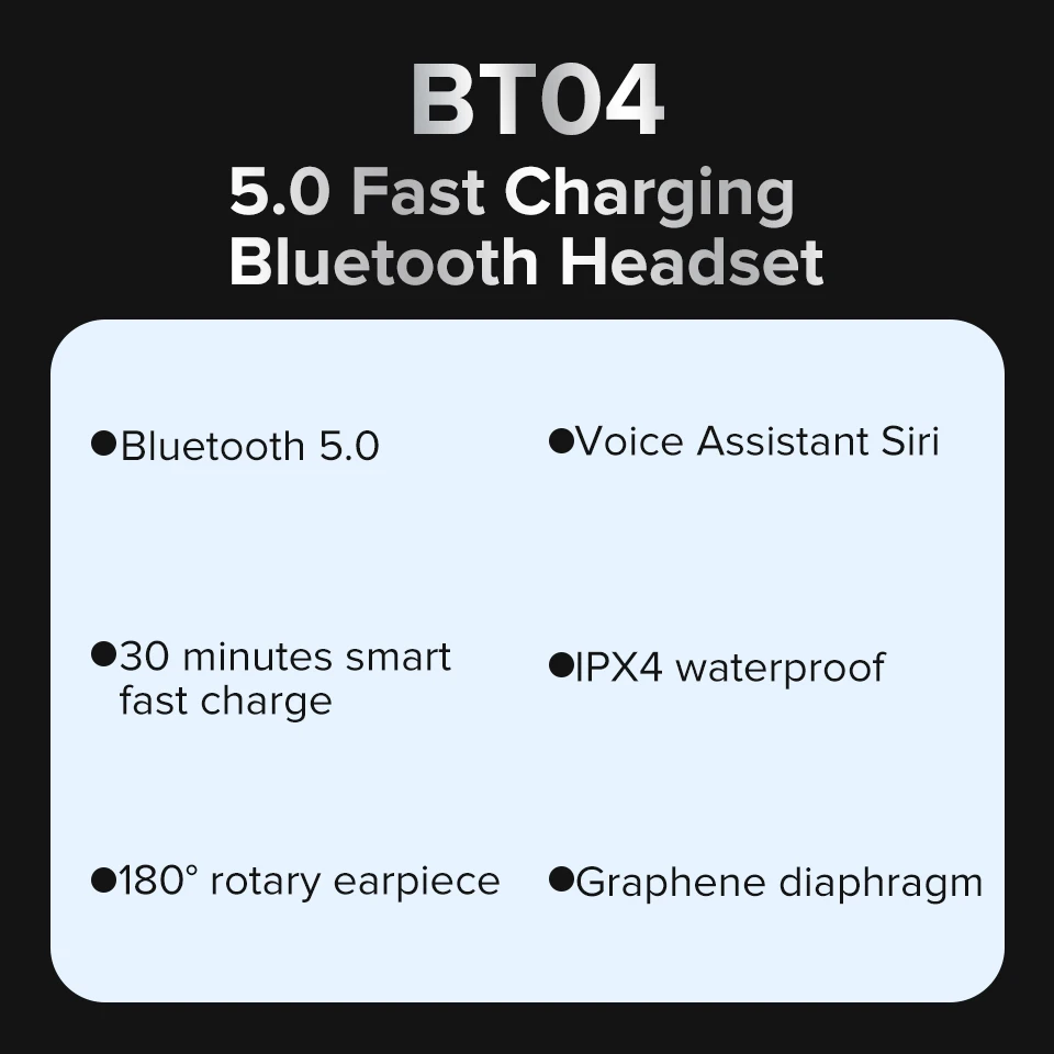 Dofeel Bluetooth 5,0 наушники Бизнес Вождения Висячие Наушники большой емкости батареи долгое время ожидания наушники для iphone 7,8, x