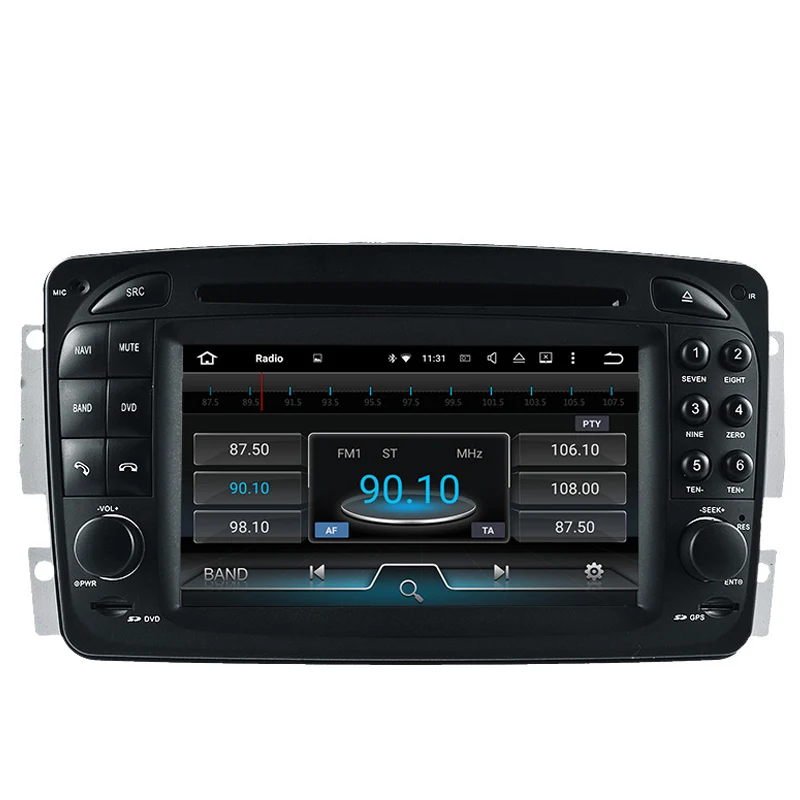 Excellent 4G RAM 32G ROM Octa Core Android 9.0 Car Multimedia DVD Player For Benz E-W210/A-W168/SLK-W170/M/ML-W163 1998-2002 9