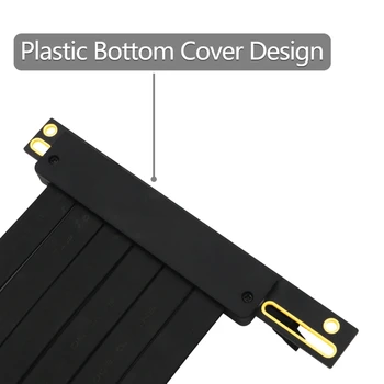 

PCIe 3.0 x16 PCI Express Riser Extender Cable Flexible High Speed 90 Degree GUP N84A