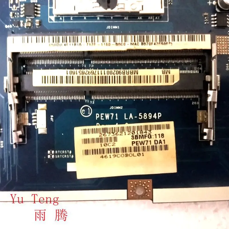 Acer 5742 5742G Laptop motherboard LA-5894P MBRB902001 MainBoard fully ...