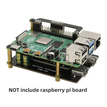 

Raspberry Pi 4 X760 V1.2 802.3at POE Expansion Board (Max. 5V 5A Output) for Raspberry Pi 4 Model B/3B+