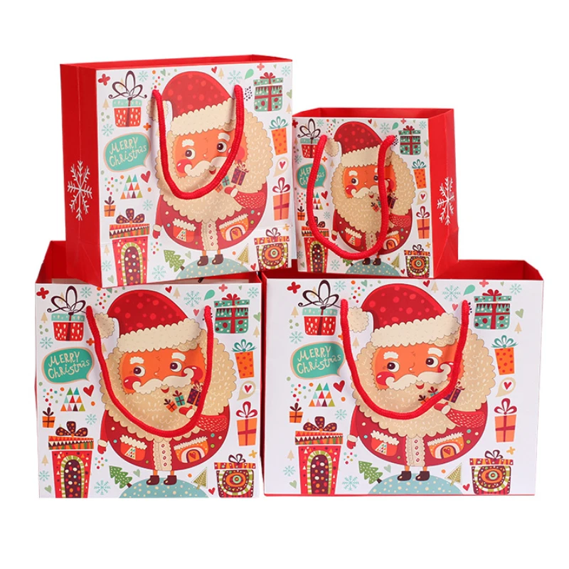 Рождественские подарочные пакеты крафт-бумаги сумка квадратная сумка Рождественский конверт для столовых приборов Рождество для дома мешок Санта-Клауса JJJDZ68
