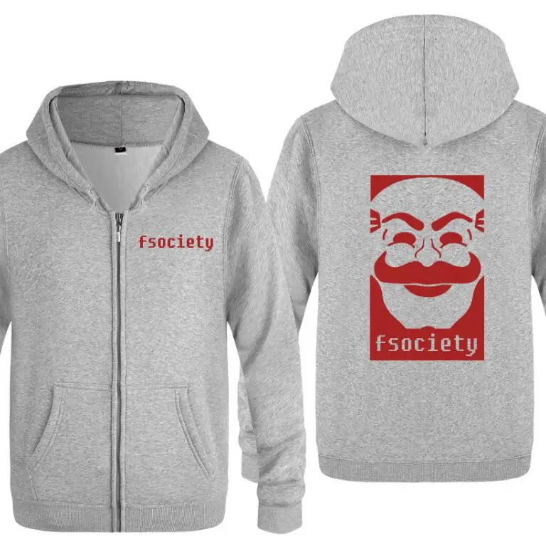 17 Толстовки с капюшоном на молнии для мужчин мистер робот Бэнкси Fsociety, мужская толстовка с капюшоном, флисовая мужская куртка с длинным рукавом, толстовка, костюм для катания на коньках, Новинка - Цвет: 17