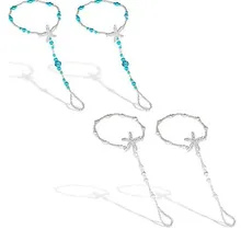 Пляжный жемчужный браслет для ног невесты подружки невесты, украшения для ног, эластичные варежки, жемчужные украшения для ног, многокомбинированное оборудование