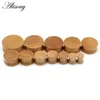 Alisouy 2pcs Wood Ear Plug Tunnel Ear Guages Stretcher Expander Dermal Piercing Earring Oreja Mujer Stretcher Men Body Jewelry ► Photo 2/6