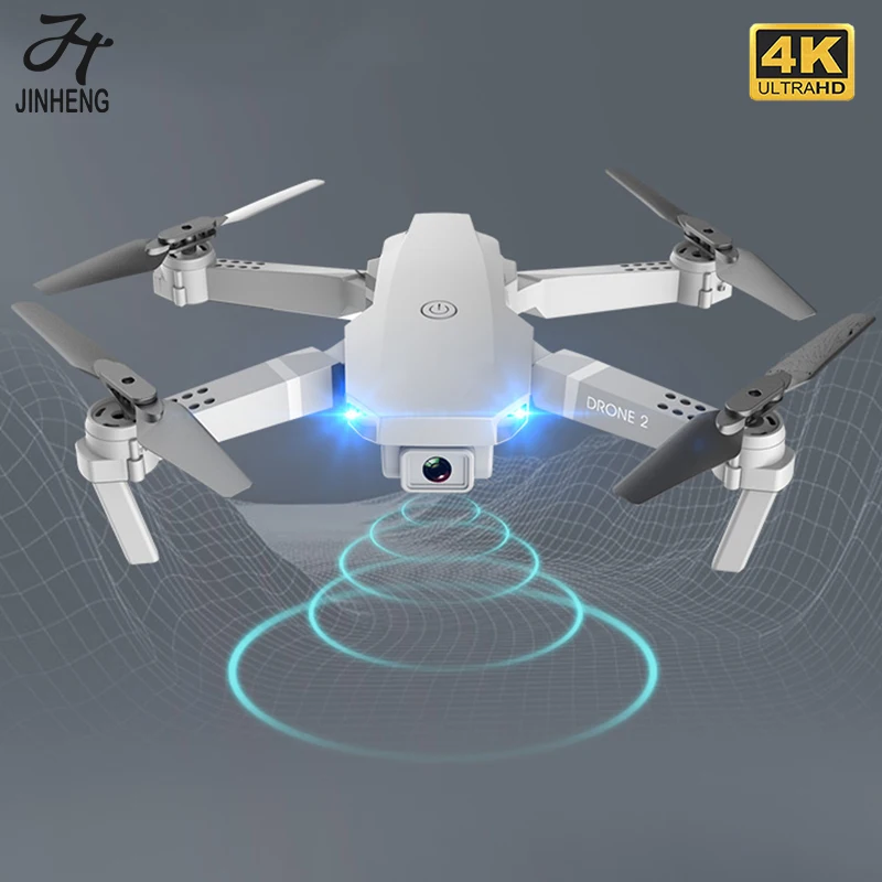 JINHENG-Mini Dron teledirigido E68, 4K, 1080P, cámara HD, Wifi, FPV, modo de retención de altura, Quadcopter plegable, juguete para chico