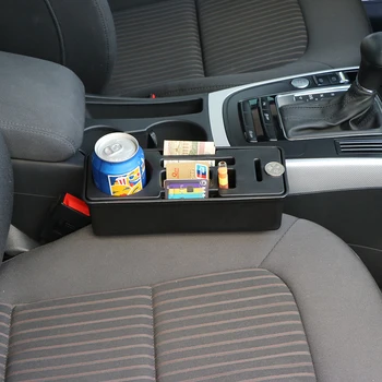 

New Design Car Seat Crevice Storage Box Auto Seat Gap Pocket Organizer Contect Boxes For Phone Card Cigarettes Storage
