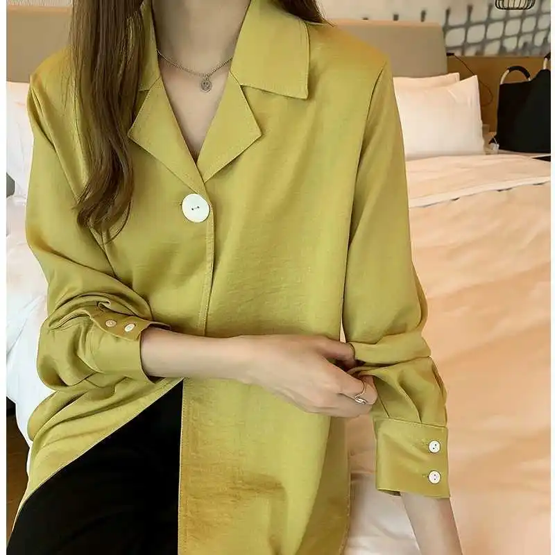 

Autumn Clothing 2019 New Style Korean-style Elegant White Shirt Women's Sense of Design Non-mainstream Tops Long-sleeve Blouse B