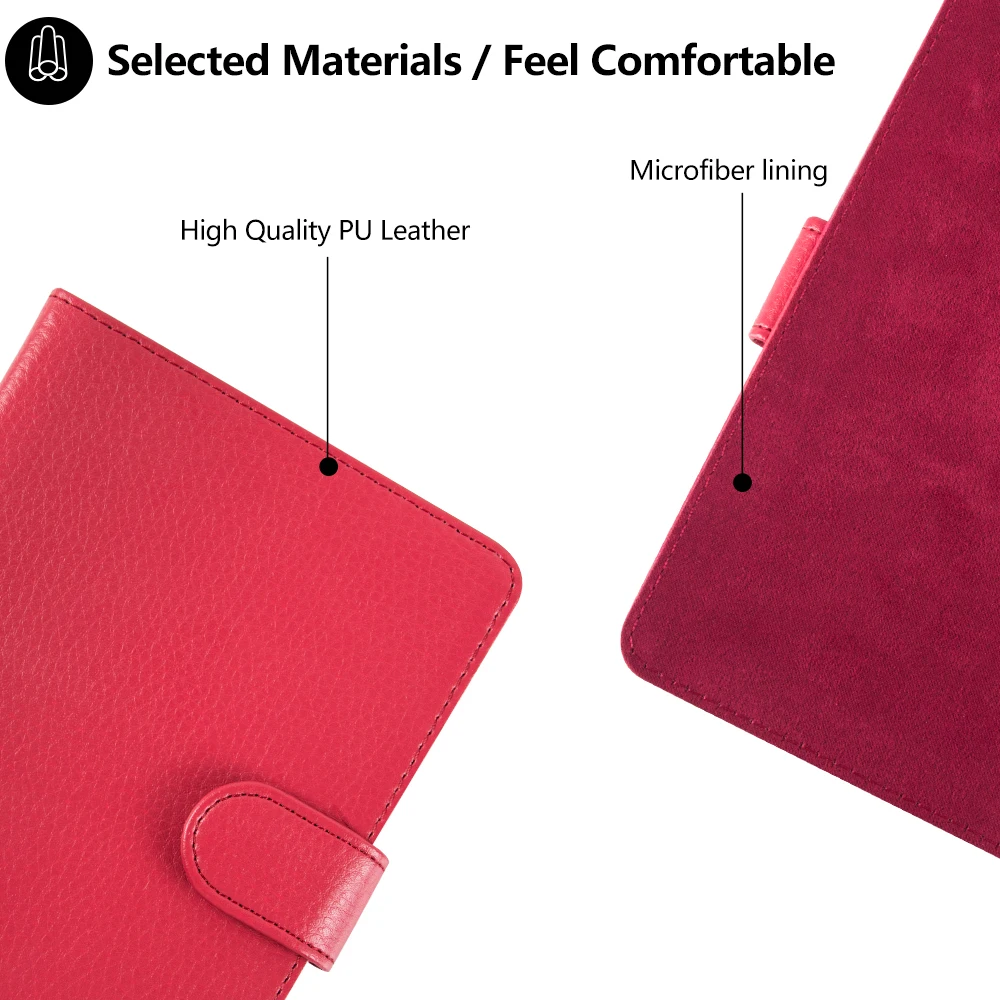 Case for Sony Prs-T2 Cover Case for Sony Prs-T2  6 inch e-Reader e-Book funda capa PU Leather Cover Case film+stylus