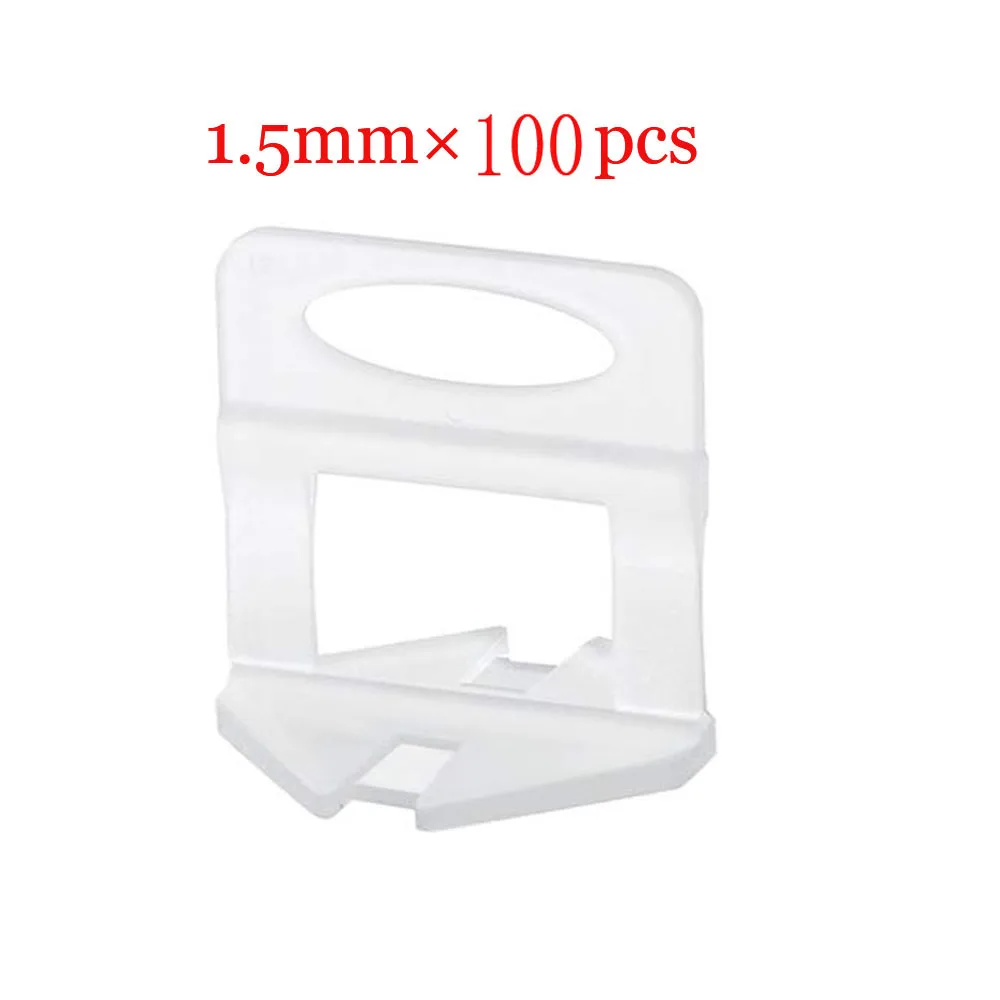 1.5 mm clips 100pcs Инструменты для установки пола-инструмент для укладки плитки на стену, инструмент для укладки, зажим, разделители, плоскогубцы для установки пола, инструменты для выравнивания плитки - Цвет: 1.5 mm clips 100pcs