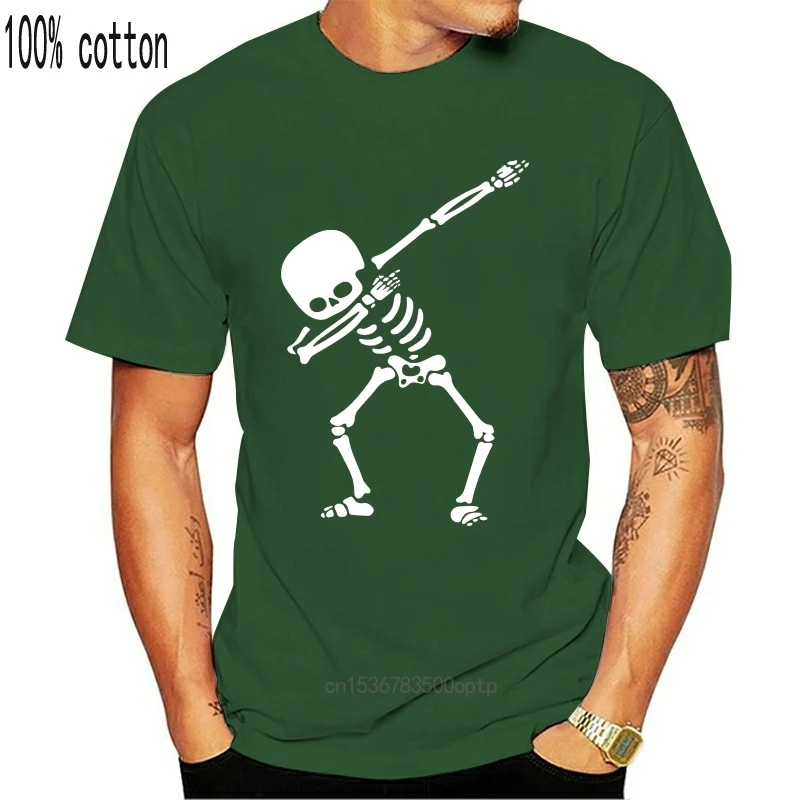 Camiseta de SKELETON DAB para HALLOWEEN, Disfraces para adultos y niños, Camiseta corta de color con estampado de jurney para fiesta, nueva