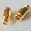 1X Pcs RF Connector SMA Female plug Clamp Solder for LMR195 RG58 RG142 RG223 RG400 Cable Coax Brass GOLD Plated Straight ► Photo 2/6