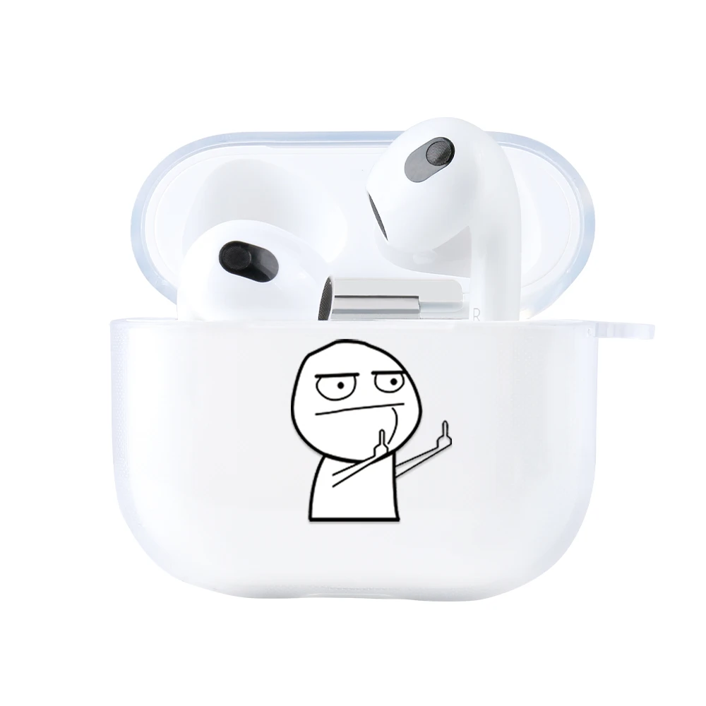 Case For AirPods 2 3 1 Case Cover AirPods Pro Coque Wireless headphones Transparent TPU Soft Cover Air Pods Pro 2 3 Funda Capa 3