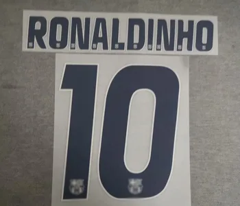

2005 2006 retro Nameset #10 RONALDINHO Nameset Printing Heat Transfare Printing