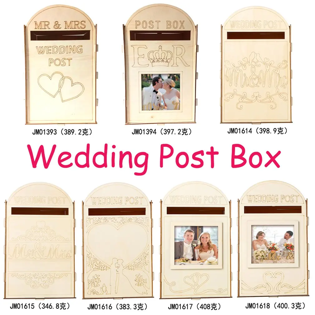Деревянные Свадебные принадлежности почтовый ящик Королевский почтовый стиль украшения деревянные Свадебные креативные буквенные коробки ремесла украшения