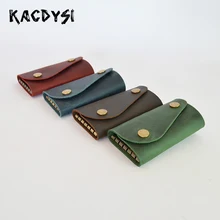 Руководство ретро коровья кожа унисекс держатель для ключей креативный мужской мешочек с брелоком сумка маленькая коровья кожа девушка ключ Сейф вешалка классические брелоки