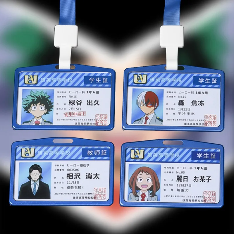 Аниме Мой герой Academy Boku No Hero Asui Tsuyu OCHACO URARAKA акриловый держатель карт Брелок Сумочка Кулон Косплей Рождественские подарки