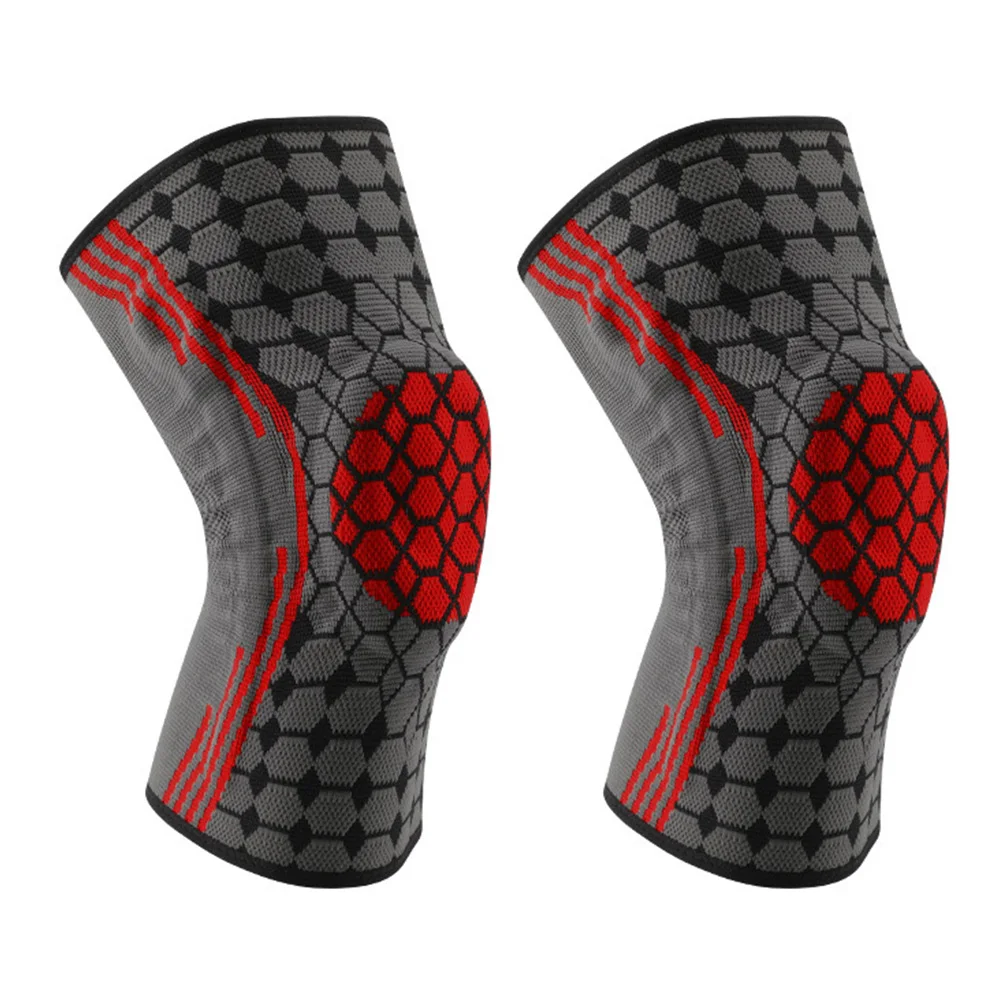 

2PCS Non-slip Knee Support Compression Knee Sleeves Sports Knee Protectors Spring Knees Riding Running Basketball Knee Support