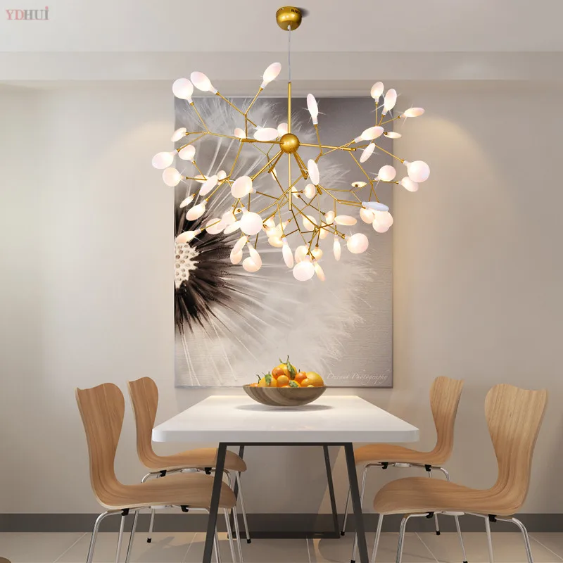 LED Tree branch chandelier Kitchen Restaurant Bar heracleum lustre salon Lighting Art Decor luminaire hanging light fixtures