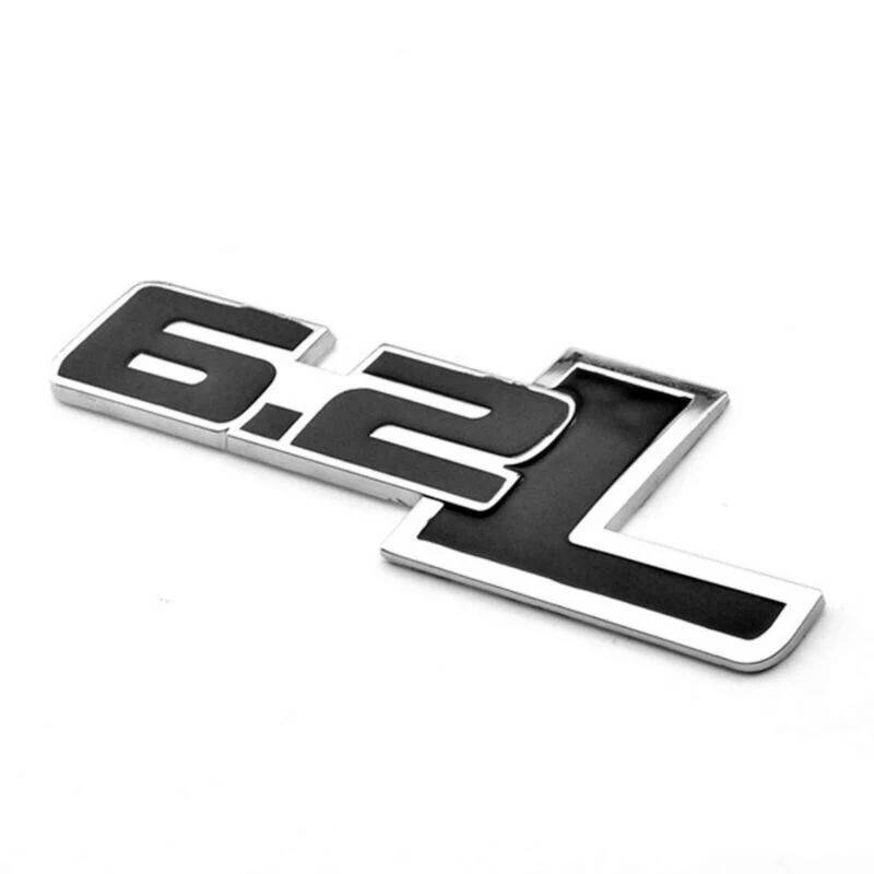 

Black 6.2L Side Rear Emblem Trunk Badge Sticker For Chevy Camaro SS Accessory